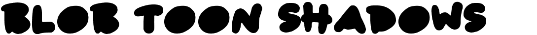 preview image of the Blob Toon Shadows font