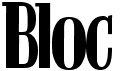 preview image of the Bloc font