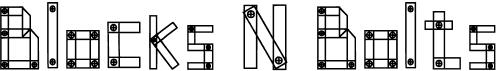 preview image of the Blocks N Bolts font
