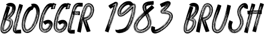 preview image of the Blogger 1983 Brush font