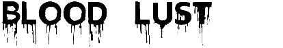 preview image of the Blood Lust font