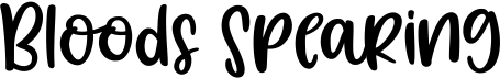 preview image of the Bloods Spearing font