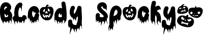 preview image of the Bloody Spooky font