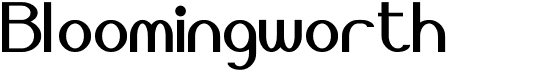 preview image of the Bloomingworth font