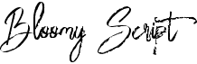 preview image of the Bloomy Script font