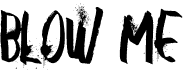 preview image of the Blow Me font