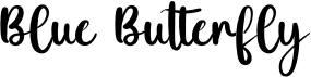 preview image of the Blue Butterfly font