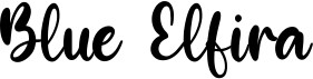 preview image of the Blue Elfira font