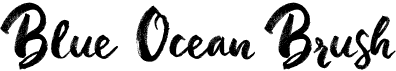 preview image of the Blue Ocean Brush font