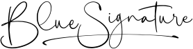 preview image of the Blue Signature font