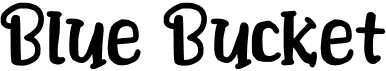 preview image of the Blue Bucket font
