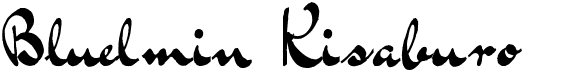 preview image of the Bluelmin Kisaburo font