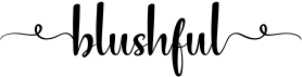 preview image of the Blushful font