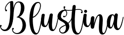 preview image of the Blustina font