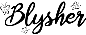 preview image of the Blysher font