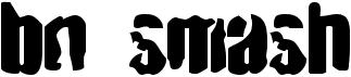 preview image of the BN Smash font