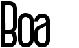 preview image of the Boa font