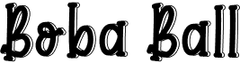 preview image of the Boba Ball font