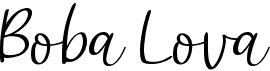 preview image of the Boba Lova font