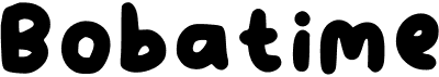 preview image of the Bobatime font