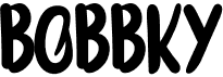 preview image of the Bobbky font