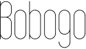 preview image of the Bobogo font