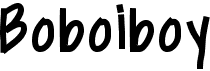 preview image of the Boboiboy font