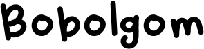 preview image of the Bobolgom font