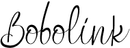 preview image of the Bobolink font
