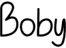 preview image of the Boby font