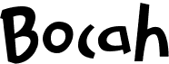 preview image of the Bocah font