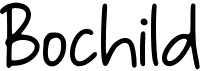 preview image of the Bochild font