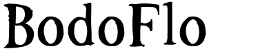 preview image of the BodoFlo font