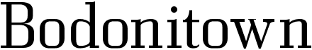 preview image of the Bodonitown font