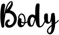 preview image of the Body font