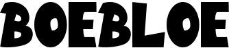 preview image of the Boebloe font