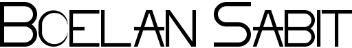 preview image of the Boelan Sabit font