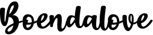 preview image of the Boendalove font