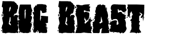 preview image of the Bog Beast font