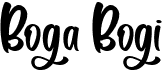 preview image of the Boga-Bogi font