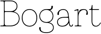 preview image of the Bogart font