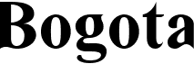 preview image of the Bogota font