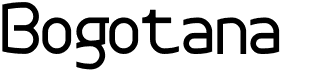 preview image of the Bogotana font