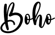 preview image of the Boho font