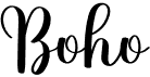 preview image of the Boho font