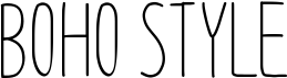 preview image of the Boho Style font