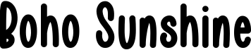 preview image of the Boho Sunshine font