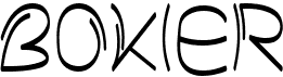 preview image of the Bokier font