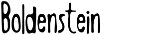 preview image of the Boldenstein font