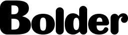 preview image of the Bolder font